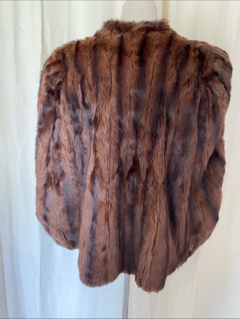 Mink Fur Cape/Stole Coat - Picture 3 of 12